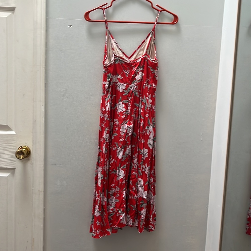 Lulus red floral dress - Picture 2 of 3
